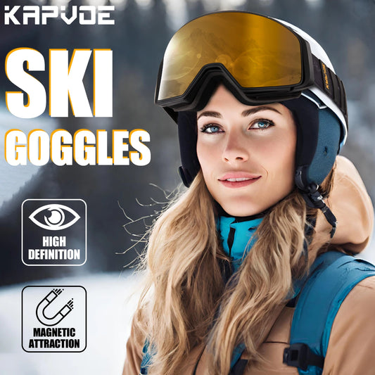 Double Magnet Ski Goggles