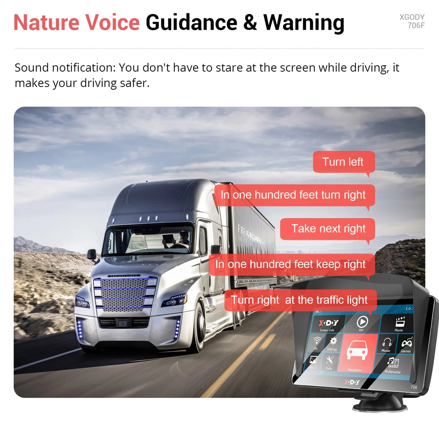 7 Inch Car Truck GPS Navigator