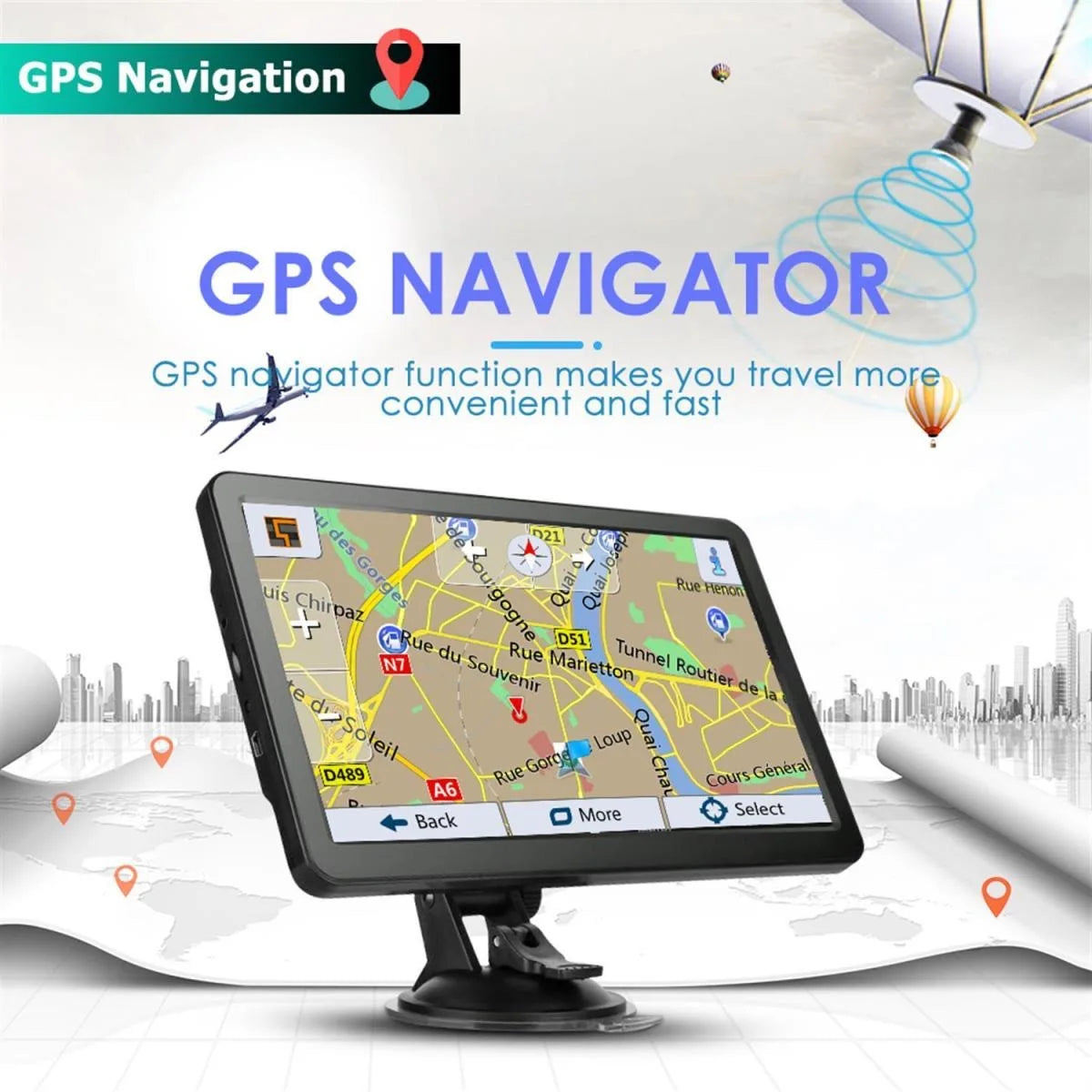 7inch HD Car GPS navigators