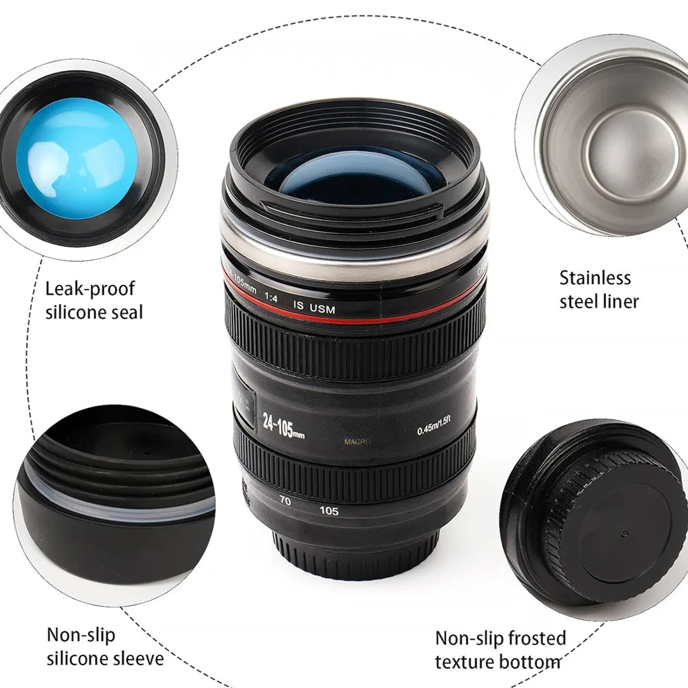 Camera Lens Cup Thermal Coffee Mug