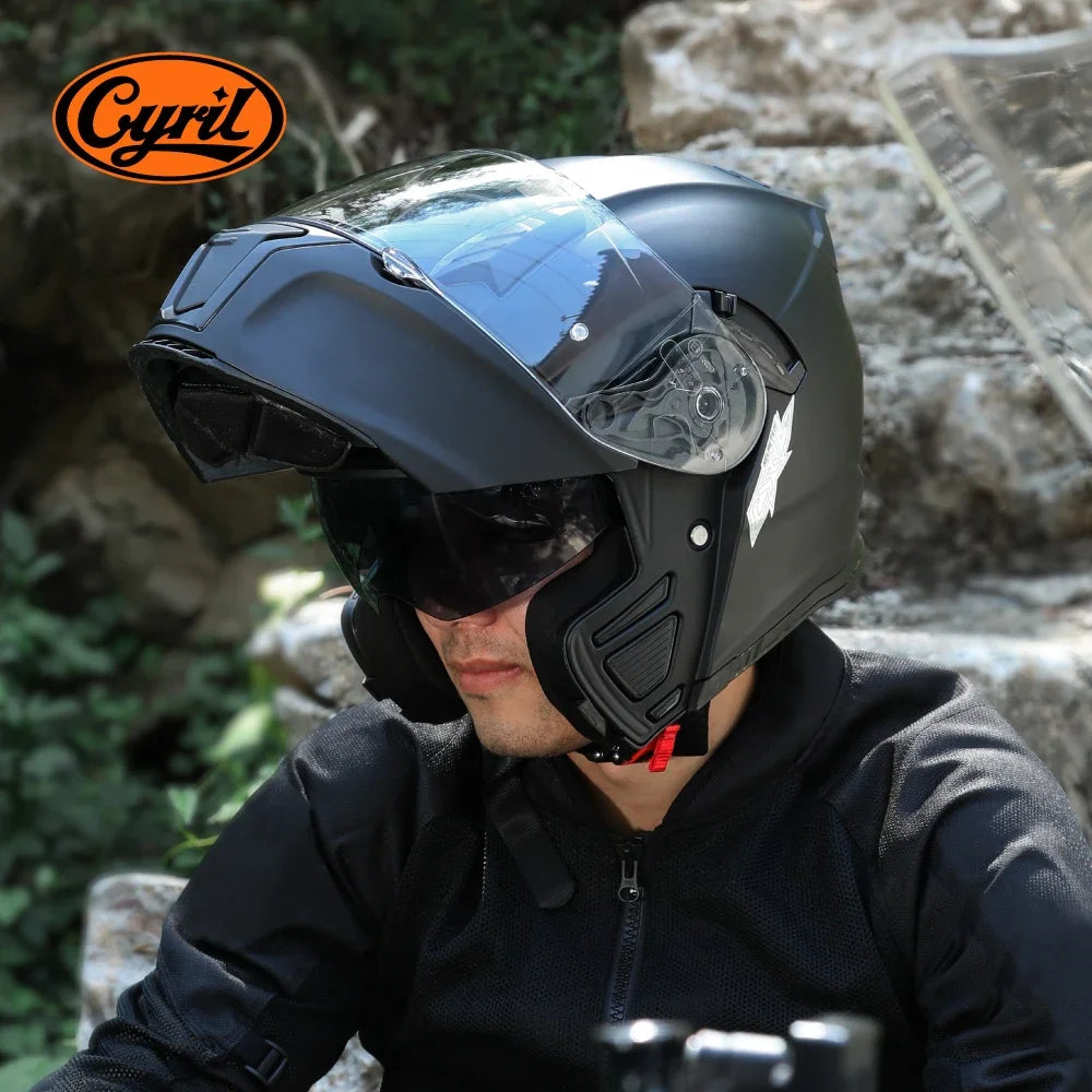 Modular Dual Visor Full Face Helmet