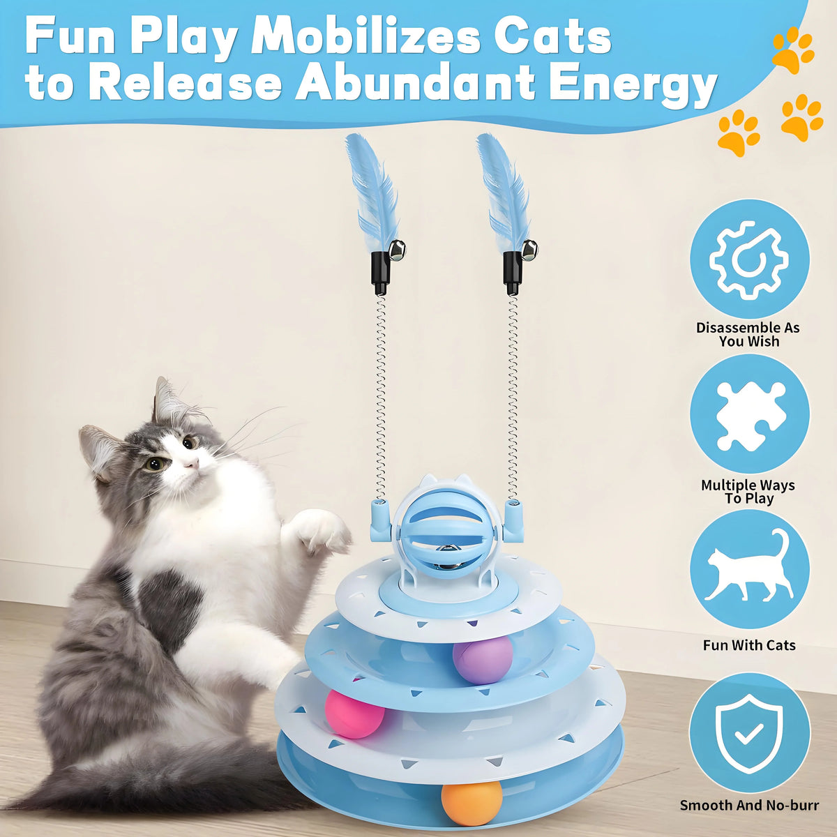 Interactive Puzzle Ball Cat Toy