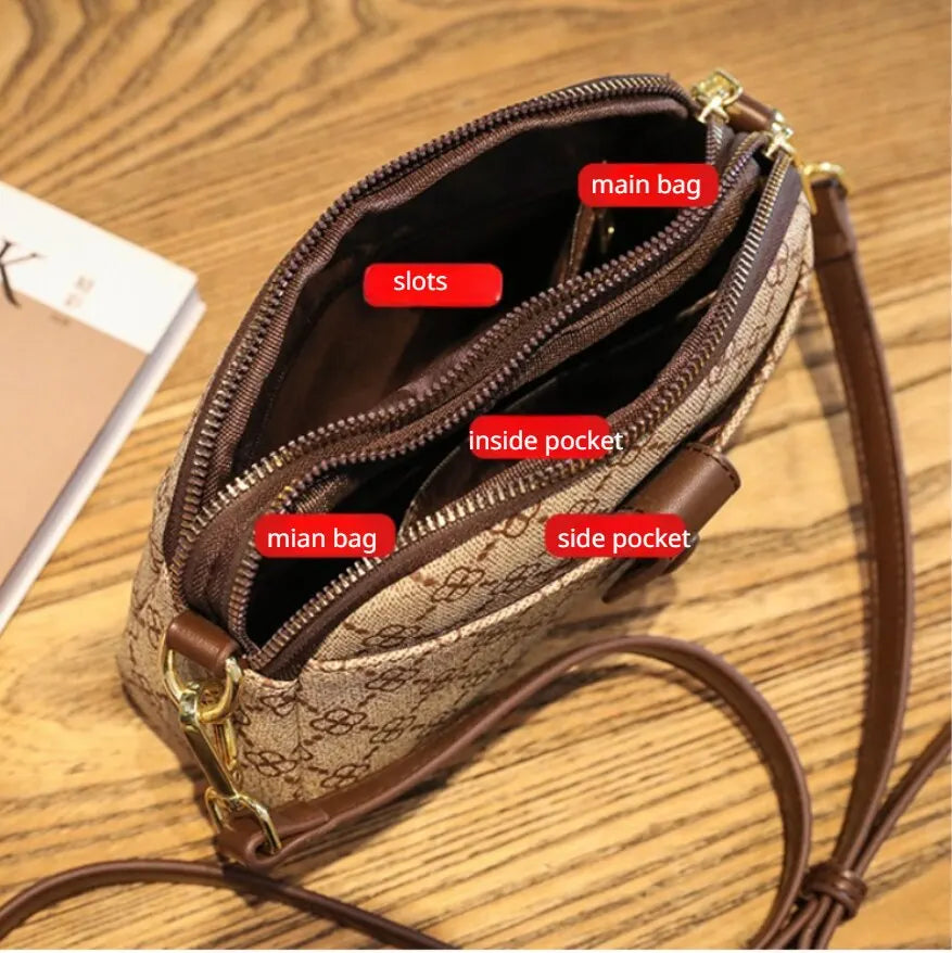 Women's Lightweight Pu Messenger Bag