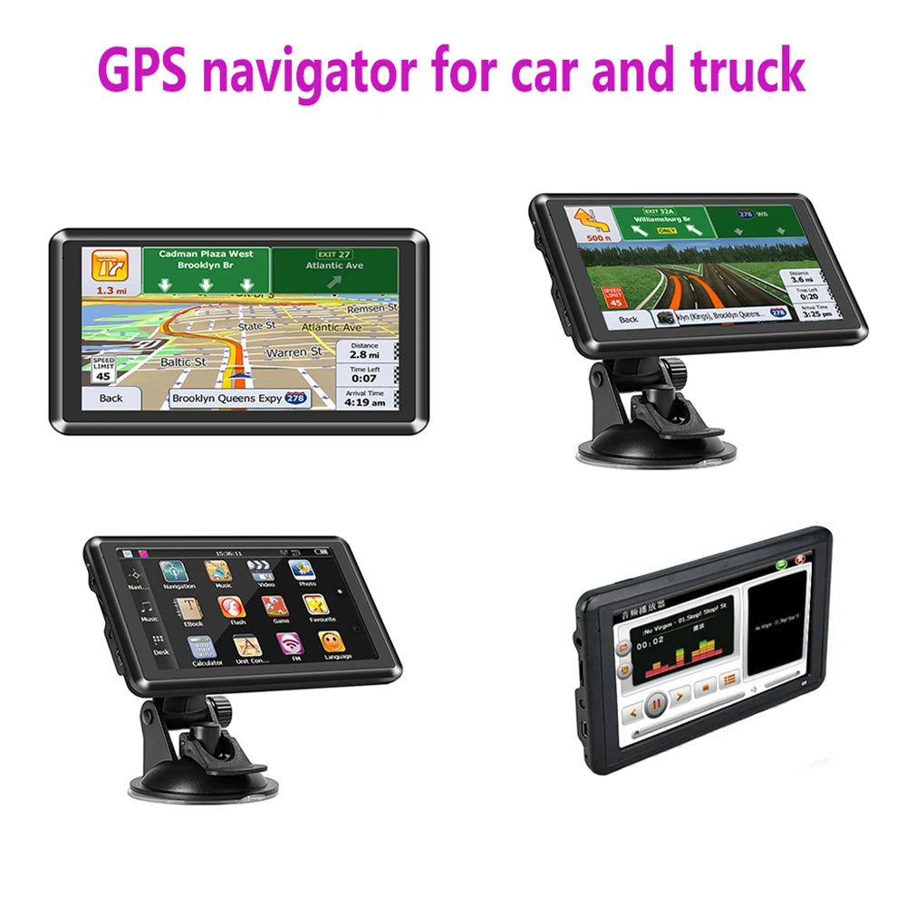 Car 5Inch HD Touch Screen GPS Navigator
