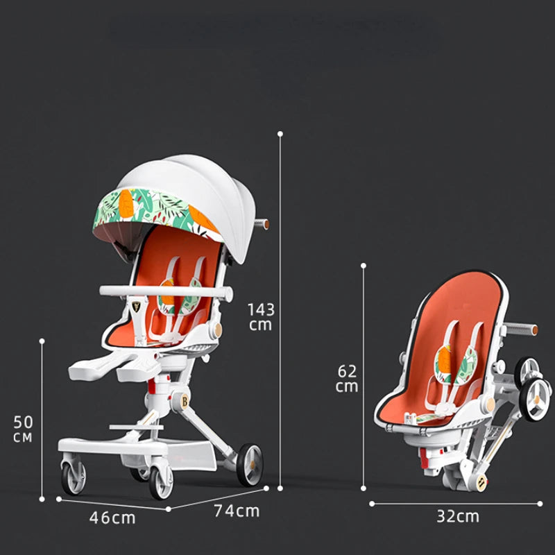 shock absorption lightweight baby stroller