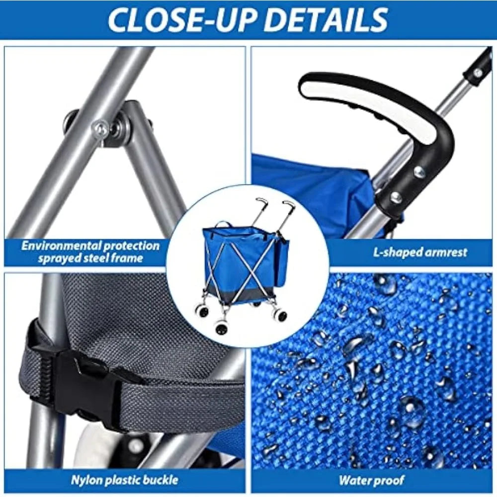 Folding Grocery Shopping Cart