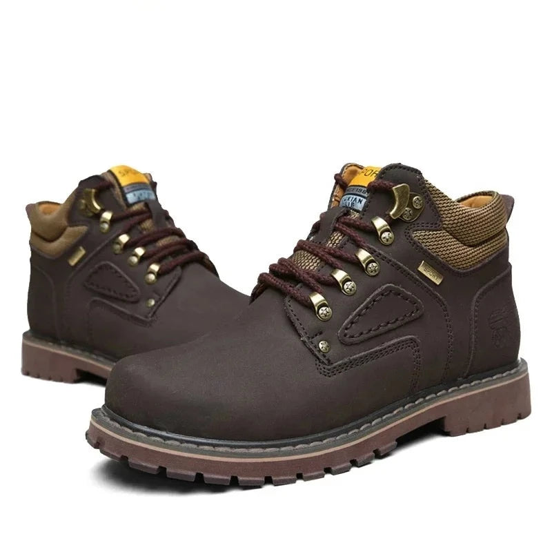 Men Waterproof Rubber Snow Boots