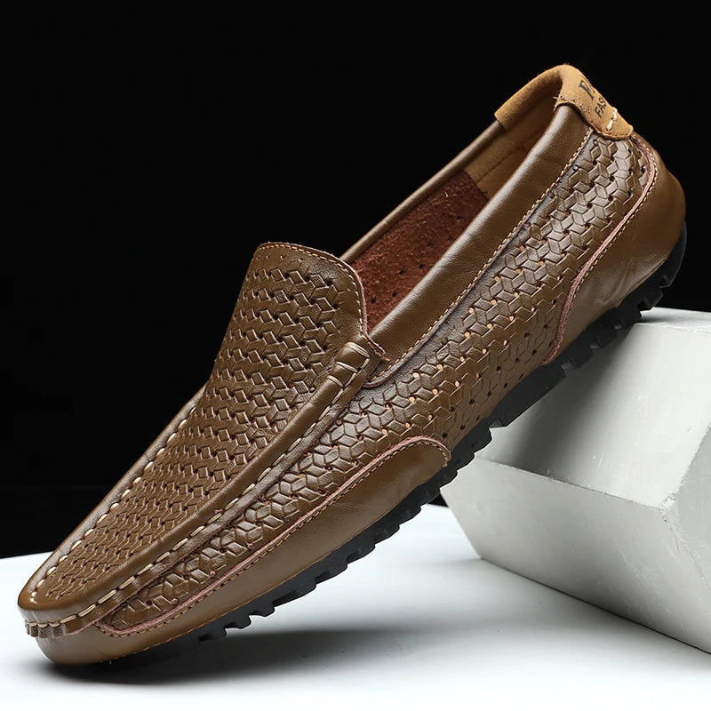 Genuine Leather Mens Loafers Shoes