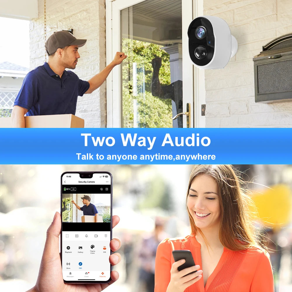 3MP Tuya Smart Life Solar Outdoor Camera
