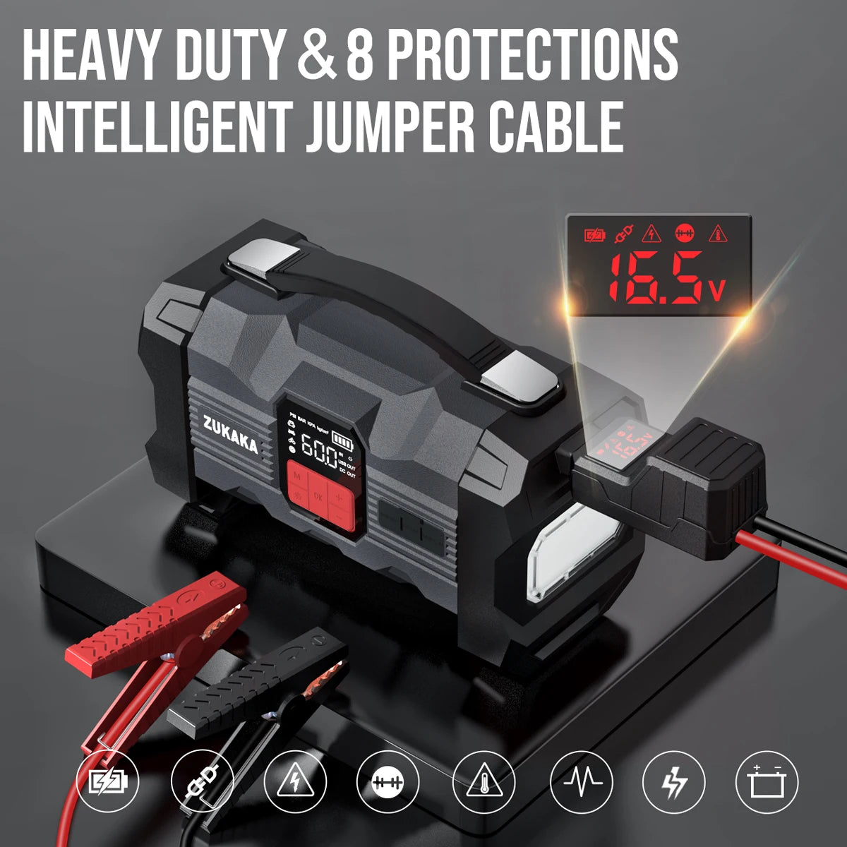 4000A Jump Starter with Air Compressor Power Bank