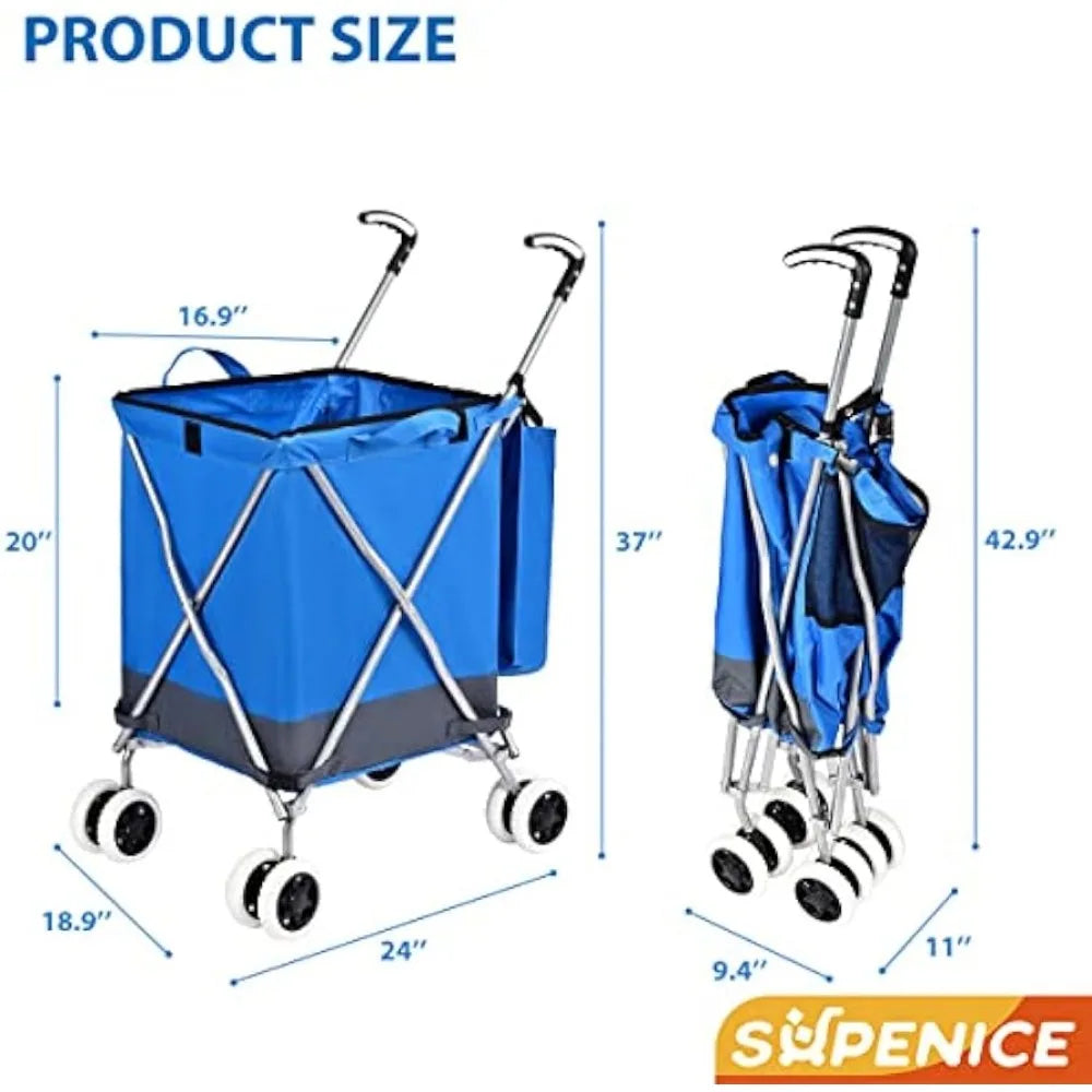 Folding Grocery Shopping Cart