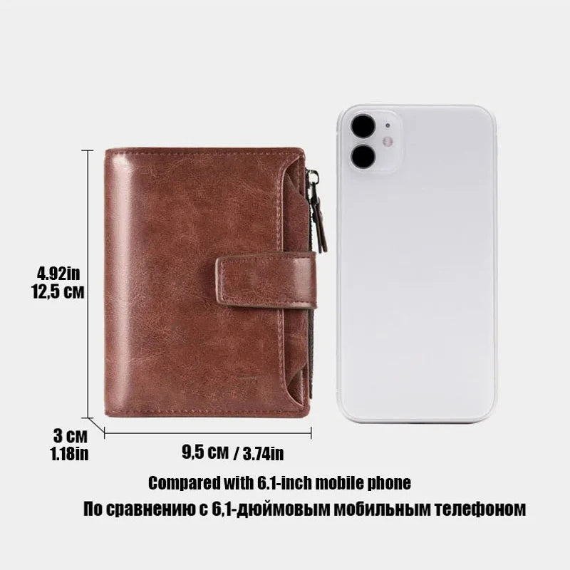 RFID Blocking Men Leather Wallet