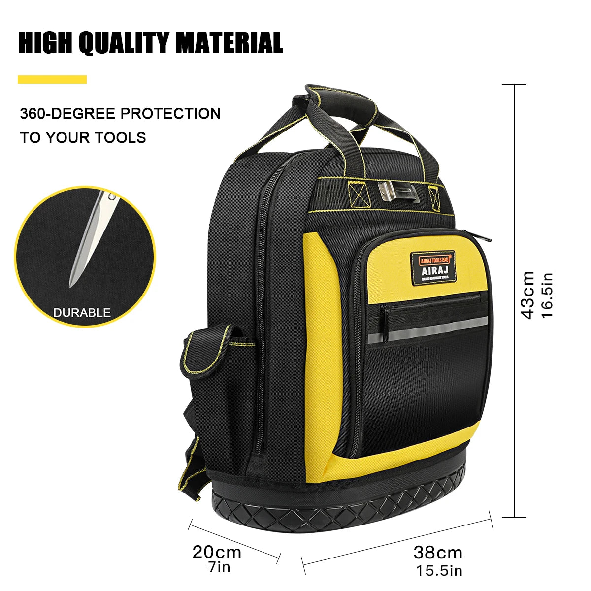 Multiple Pockets Tool Backpack
