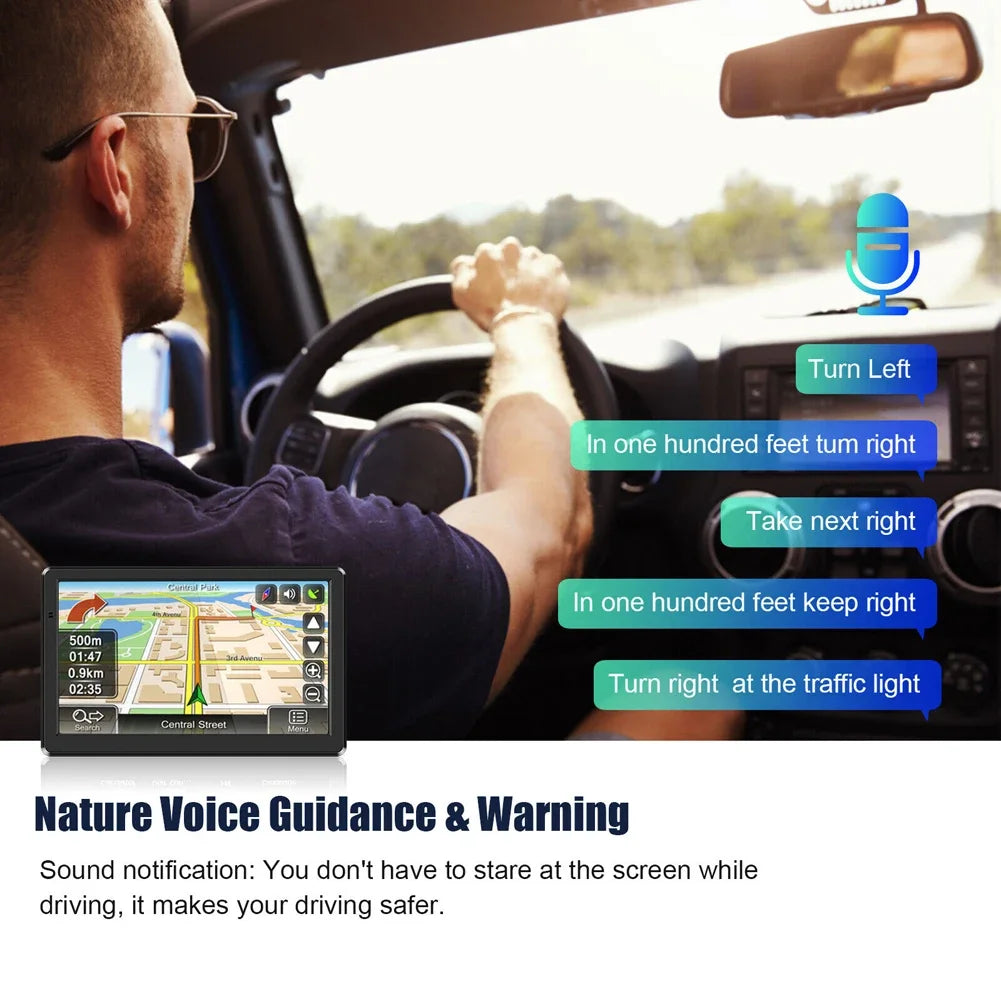 7 Inch HD Touch Screen Car GPS Navigation