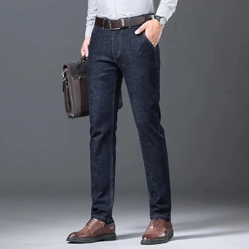 Men Spring and Autumn Denim Jeans