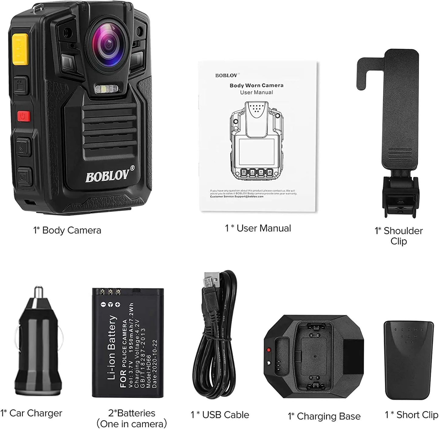 HD66/D7 2K 1440P Body Camera