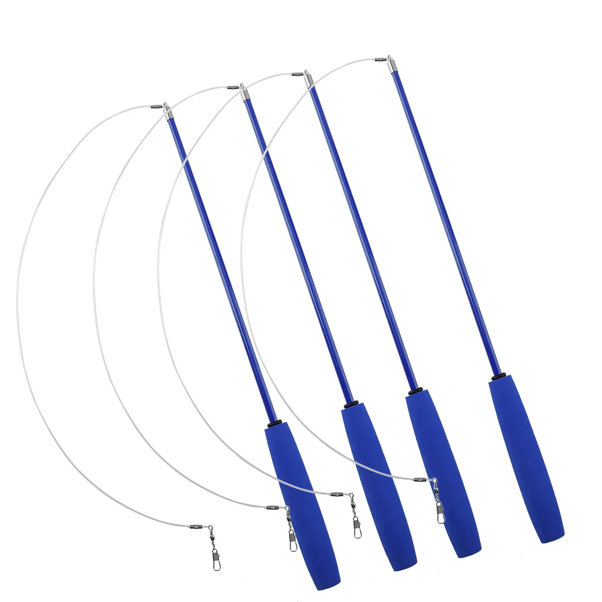 Cat Teaser Wands Three-section Telescopic Fishing Pole Toys