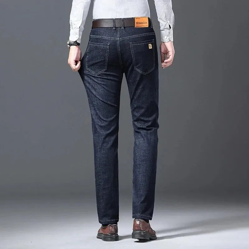 Men Spring and Autumn Denim Jeans