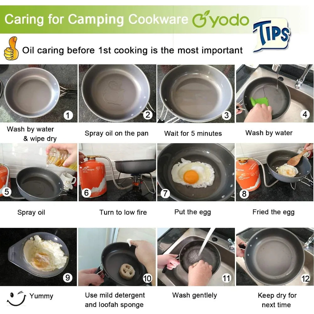 Aluminum Camping Cookware Set