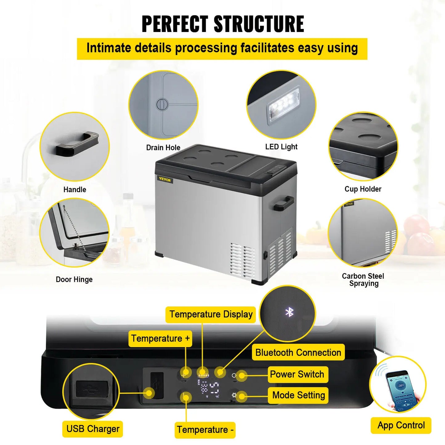 Portable Mini Car Refrigerator Freezer