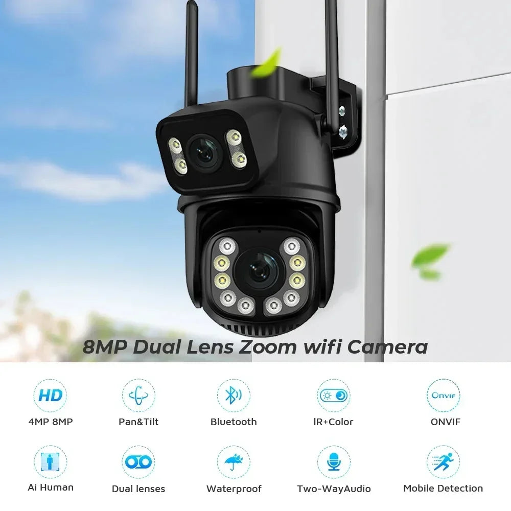 4K 8MP PTZ WIFI Camera