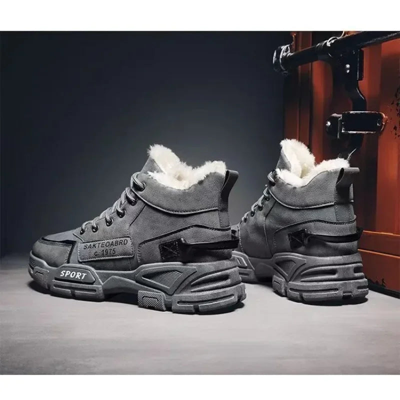Men Winter Fashion Plush Boots