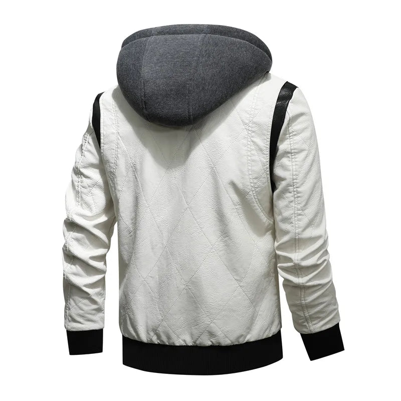 Motorcycle Bomber Leather Jacket
