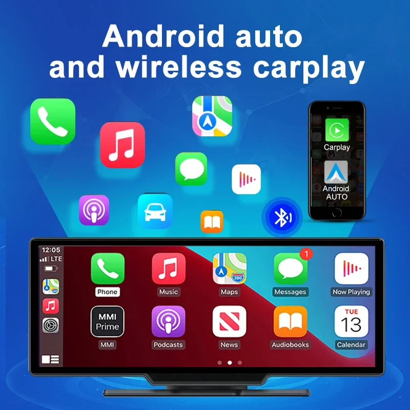 10.26 Inch Car DVR K700 Carplay Auto 4G GPS Navigation