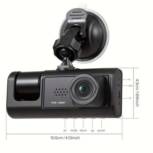 W/ IR Night Vision Loop Recording Dash Cam