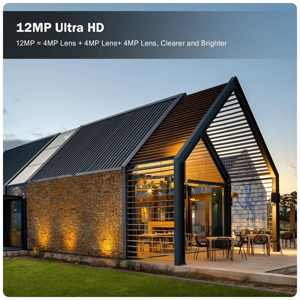 12MP 6K WIFI IP Outdoor Camera