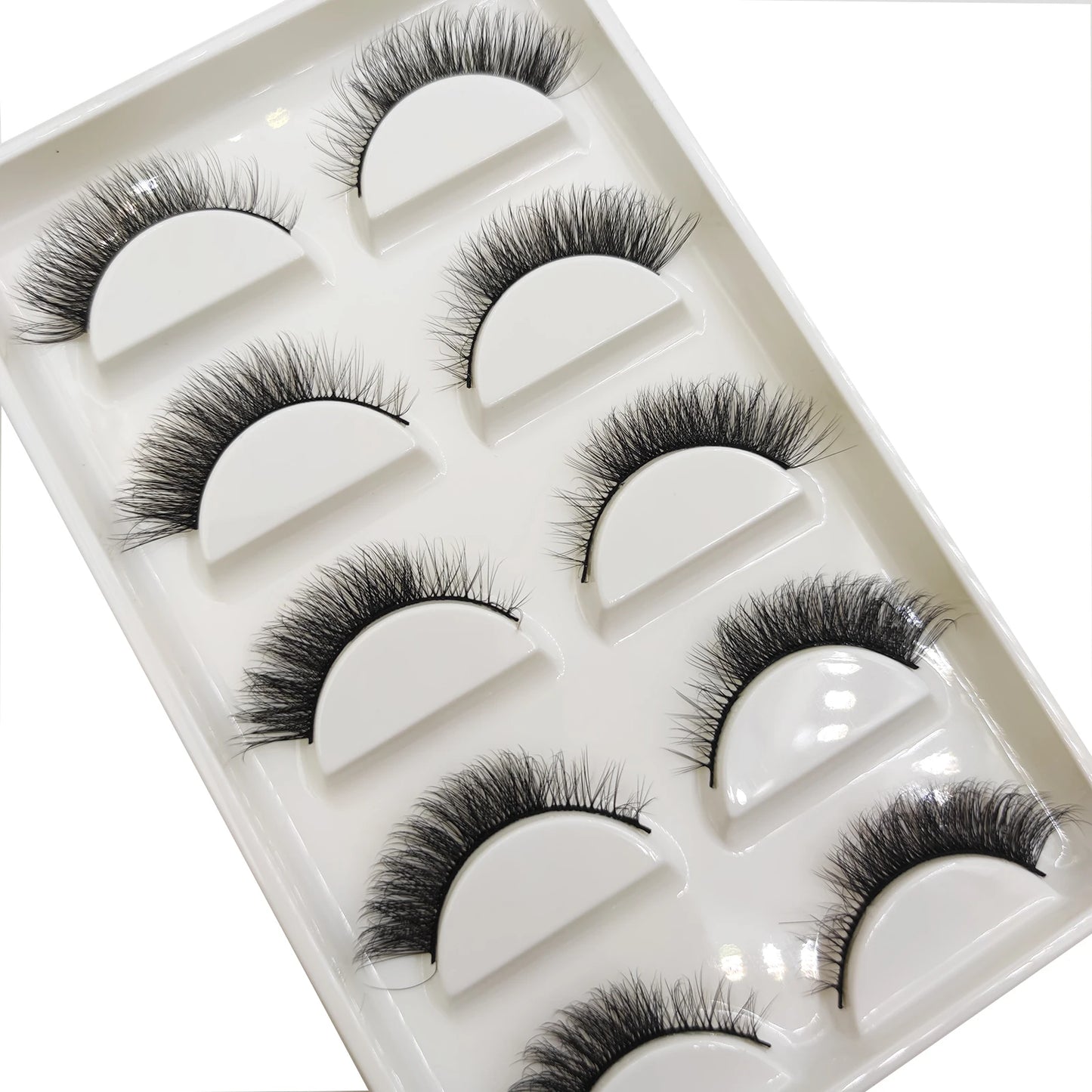 5 Pairs Natural 3D Mink False Eyelashes