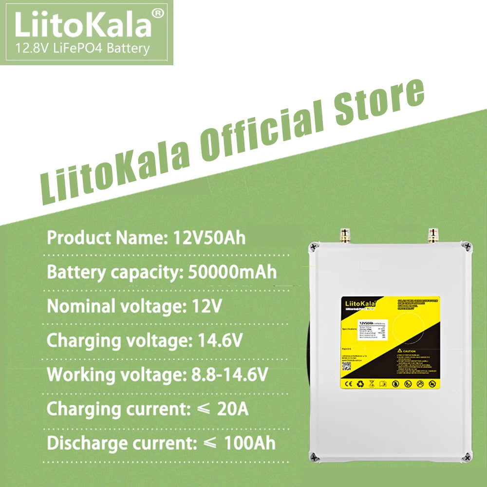 1-2PCS Motor Boat solar light Lifepo4 Battery