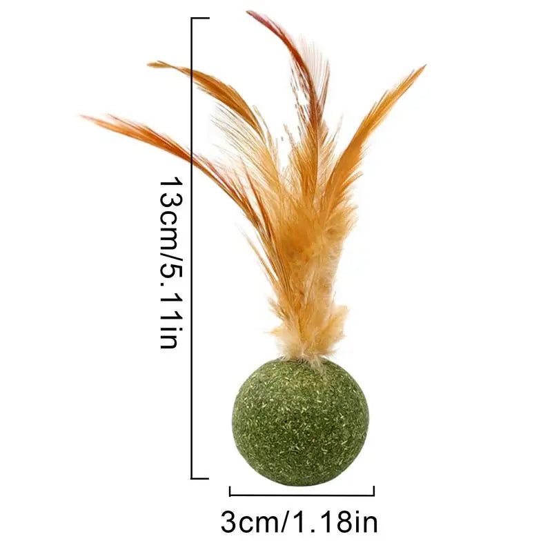 Cat Catnip Catnip Feather Ball Toys