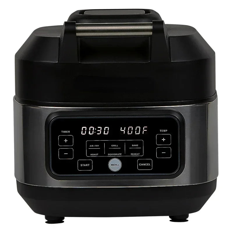 5.5 Quart Grill Air Fryer Home, Black