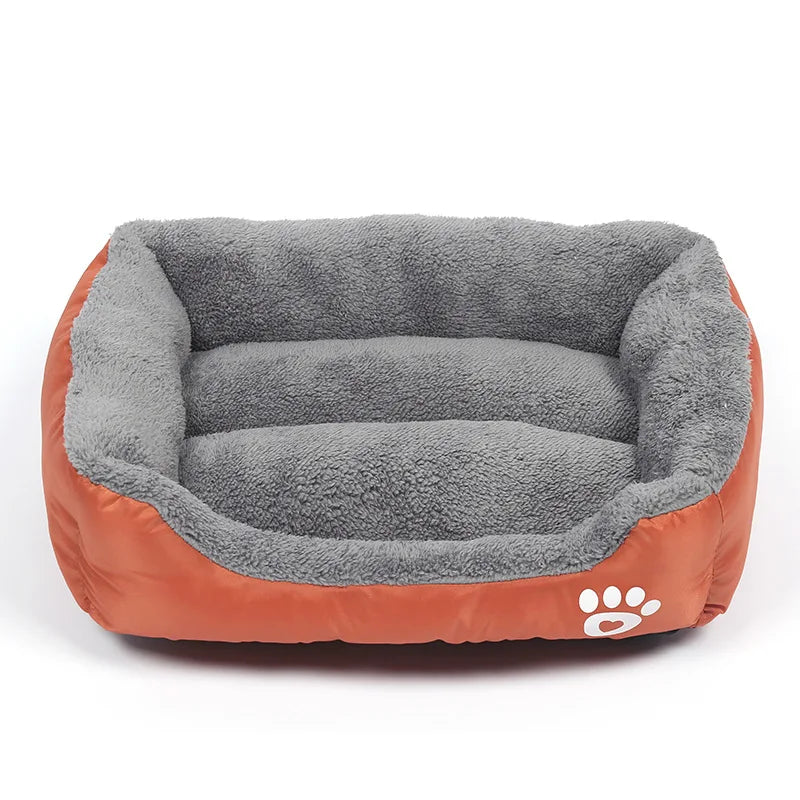 Pet Dog Square Plush Bed