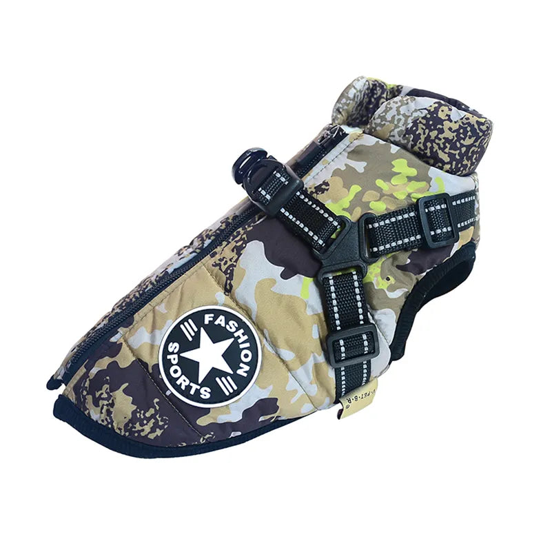 Waterproof Dog Coat With Harness