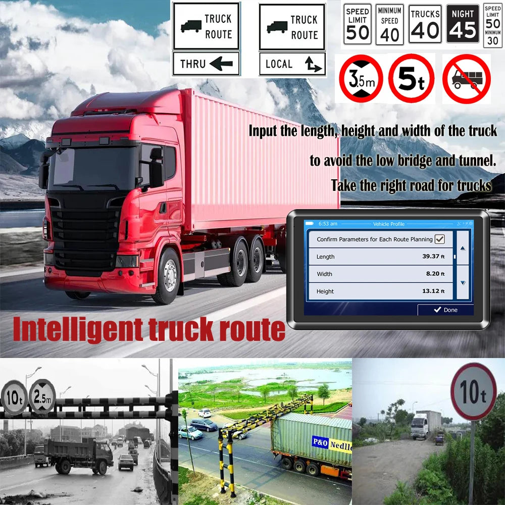 5 inch 8GB speed gps navigation for car truck
