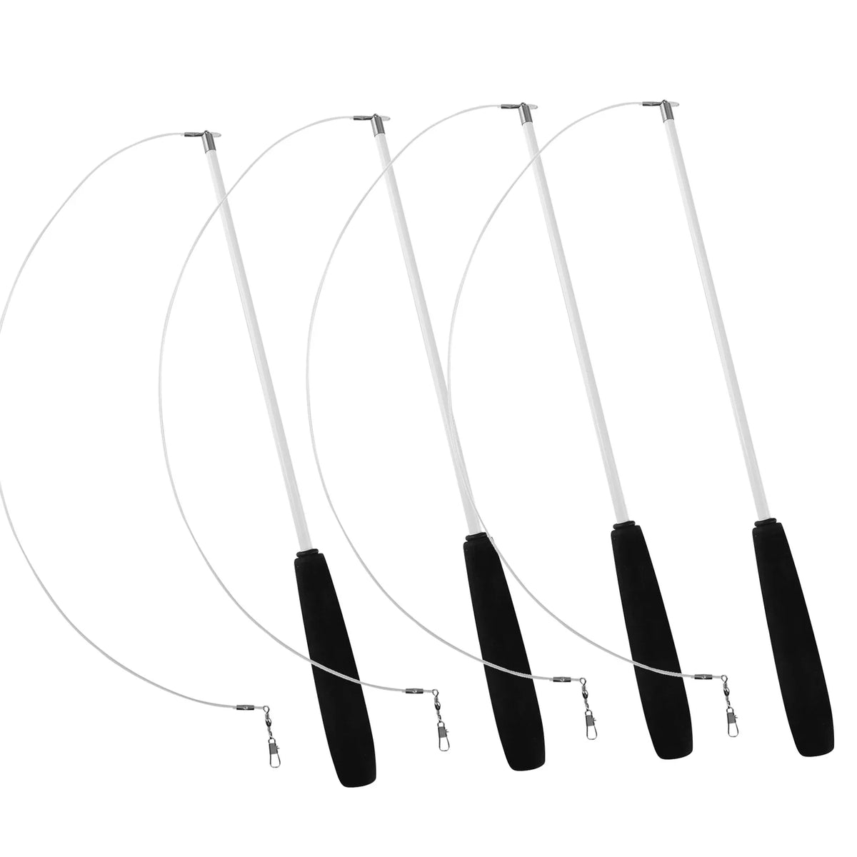 Cat Teaser Wands Three-section Telescopic Fishing Pole Toys