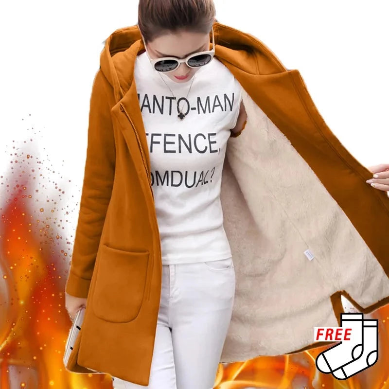 Autumn Winter Women's Fleece Jacket Coats