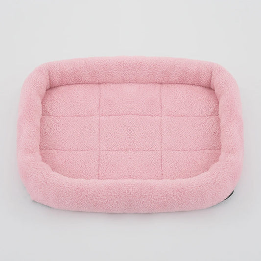 Soft Plush Square Dog Bed