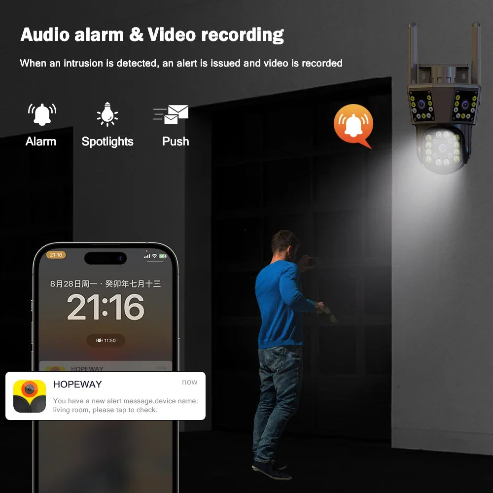 12MP 6K WIFI IP Outdoor Camera