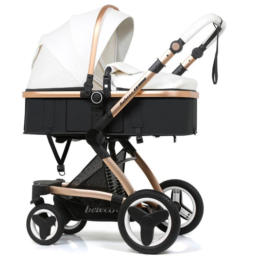 3in1 Waterproof Pu leather Baby Stroller
