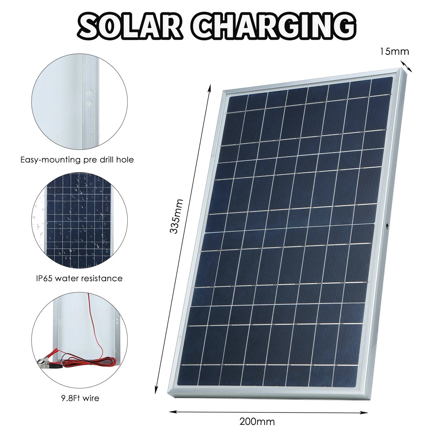 8V Silicon Solar Charging Panel Kit