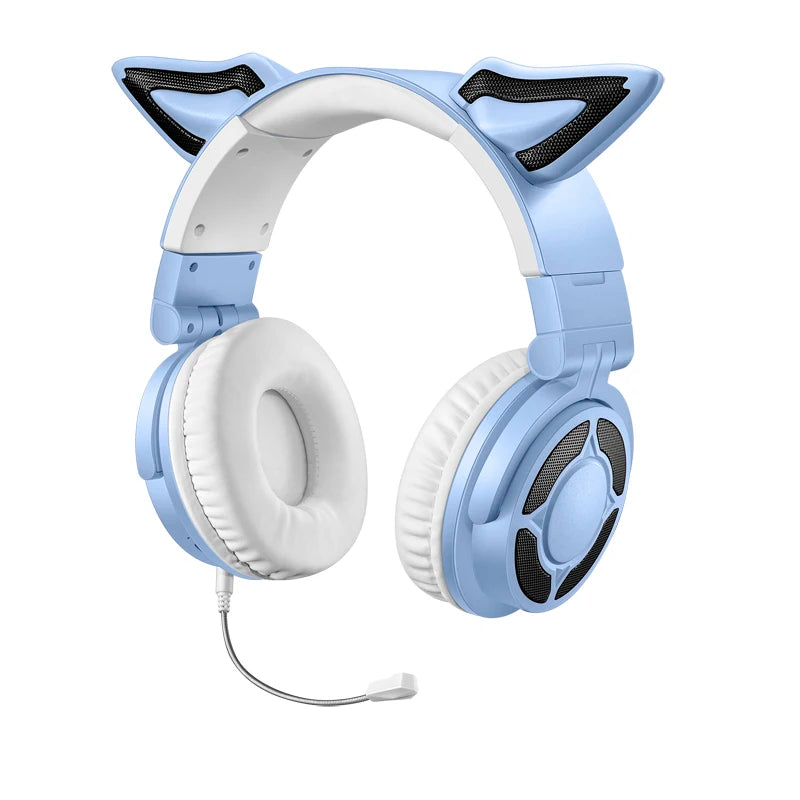 RGB Cat Ear Bluetooth Headphones