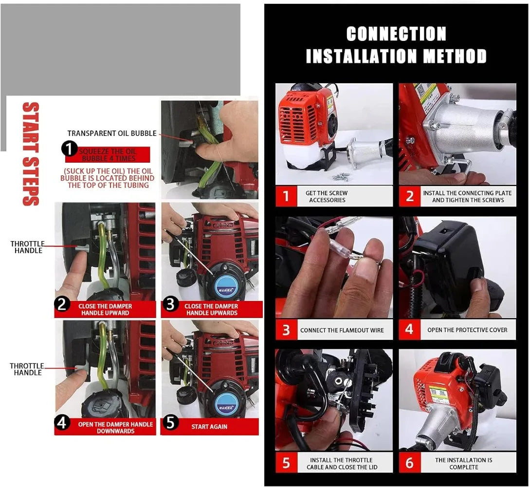 Weed Eater Gas Powered Brush Cutter