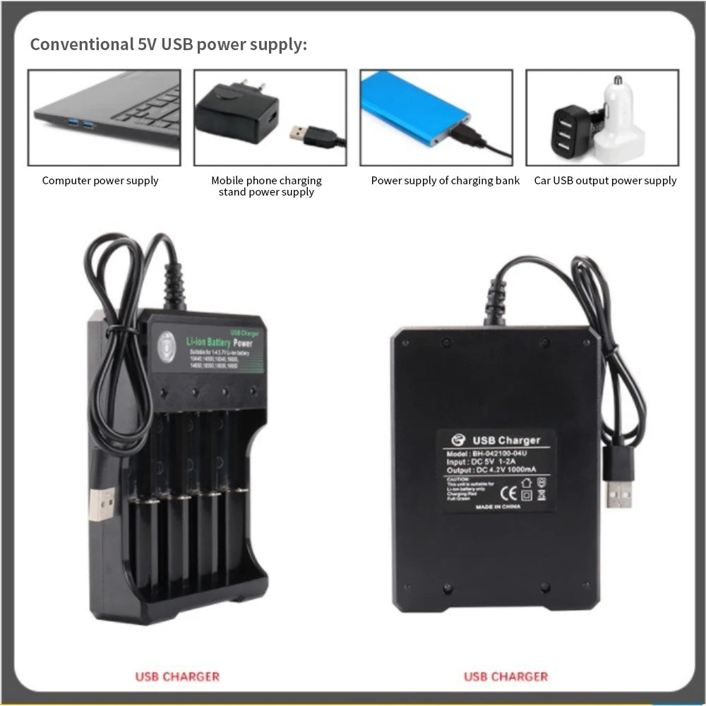 1/2/3PCS New 18650 battery 3.7V 9900mAh rechargeable