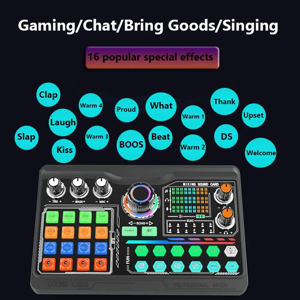 Professional Sound Card Kit Microphone