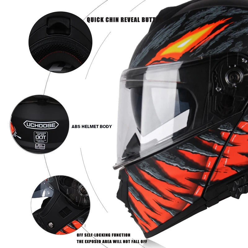 Four Seasons Motocross Racing Modular Helmet