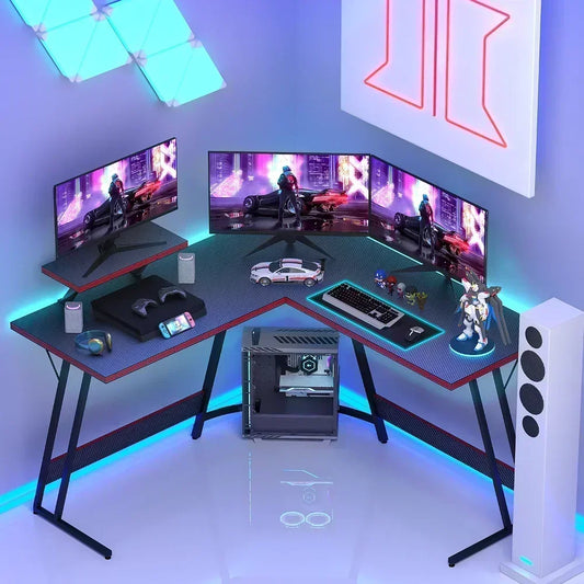 51 Inch L-Shaped Gaming Computer Desk