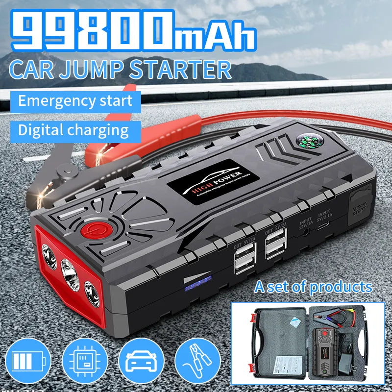 Car Jump Starter 99800mAh Power Bank